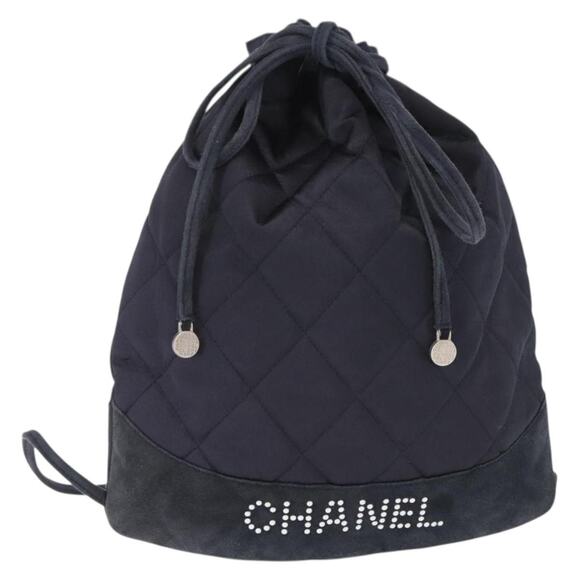 CHANEL Other - Chanel Matelasse Backpack Satin Navy CC